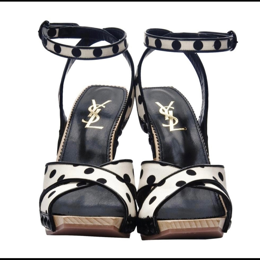 YSL Tom Ford shoes 🖤🤍 Black and white polka dot. Great condition! Size 6.5 - 7